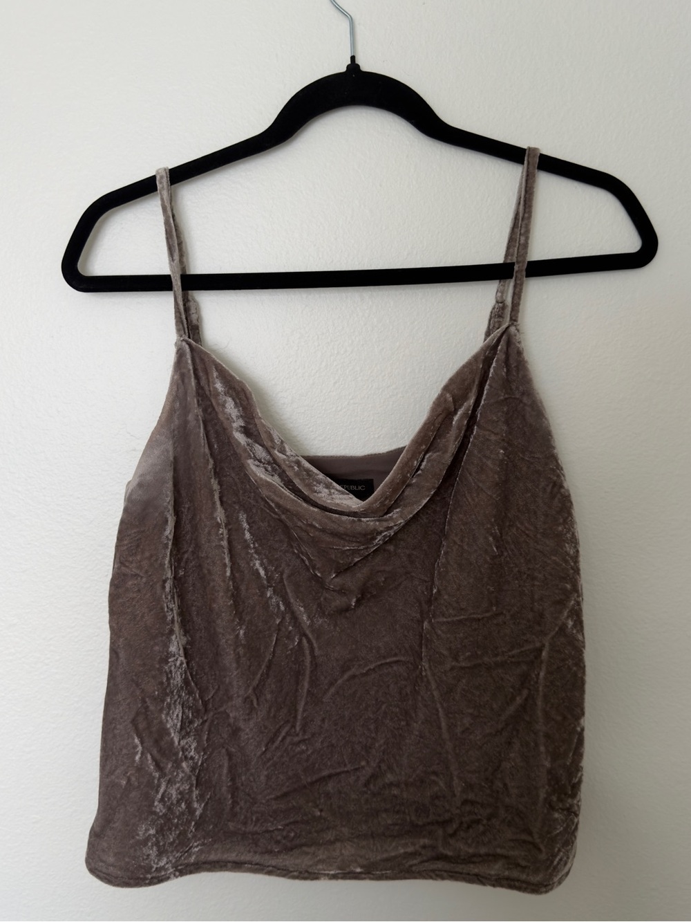 Banana republic Velvet Cowl Neck Tank Top - purple brown